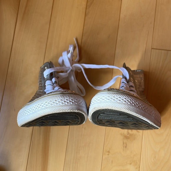 Balera silver sequin high-top sneakers Size 9 Display pair @ dance studio NWOT - Picture 5 of 9
